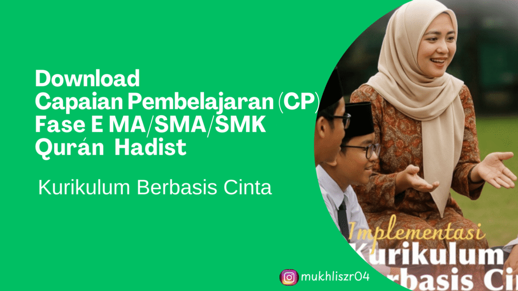 Download Pemetaan Capaian Pembelajaran Fase E/MA Qurán Hadist